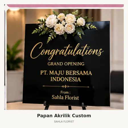 Papan Bunga Akrilik Bandung Wetan